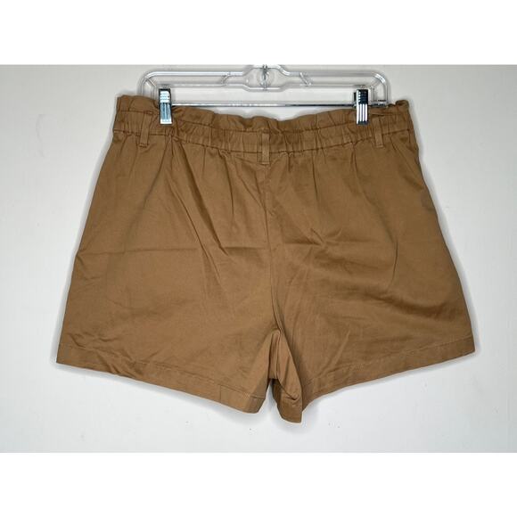 NWOT Candace Cameron Bure Petite Paper Bag Tie Waist Shorts Desert Size Medium - Picture 3 of 3